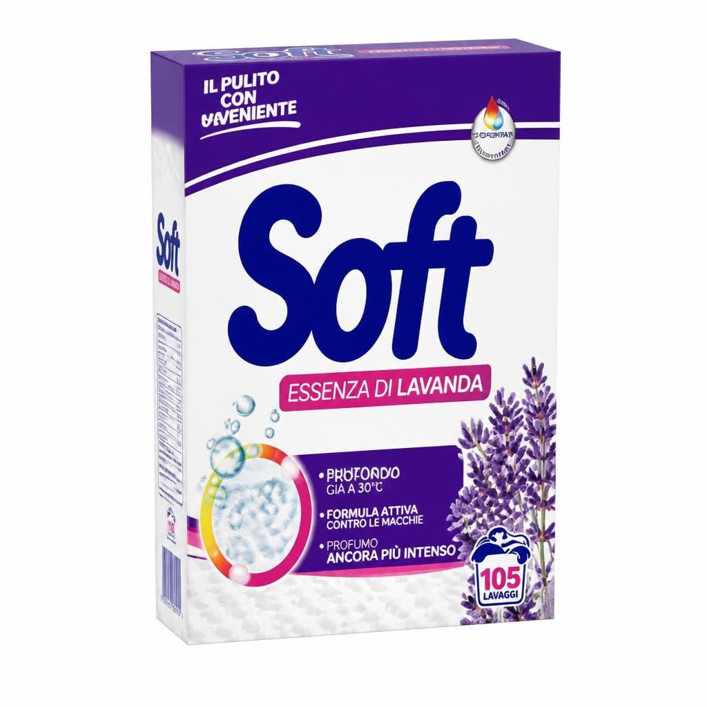 Soft detersivo in polvere per lavatrice 105 lavaggi in offerta da Iper La grande i