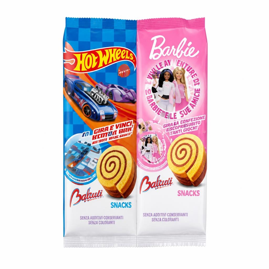 Rolly Fragola Barbie / Hot Wheels 6 pezzi, 192 g in offerta da Dpiù