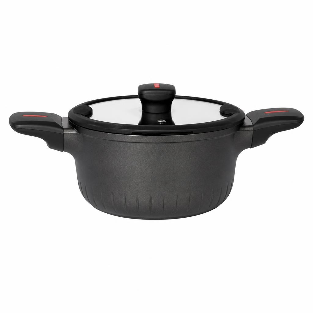 Casseruola con 2 manici e coperchio in vetro - Offerta nel negozio Happy Casa