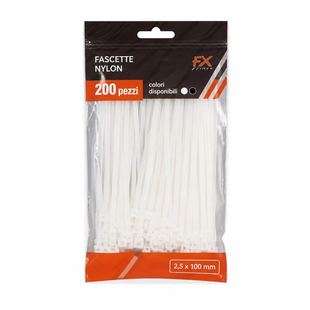 Fascette nylon 200 pezzi in offerta da Happy Casa