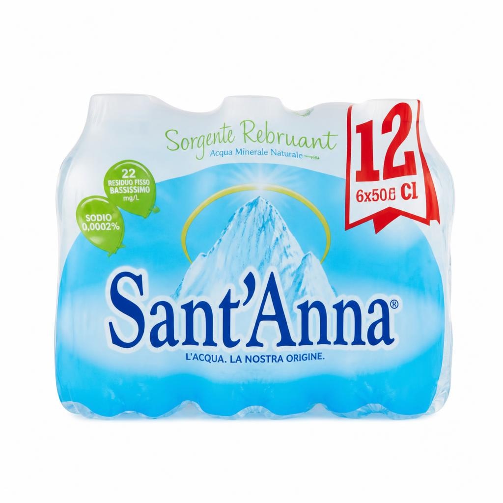 Acqua minerale Sant'Anna 6x50 cl in offerta da Il Gigante