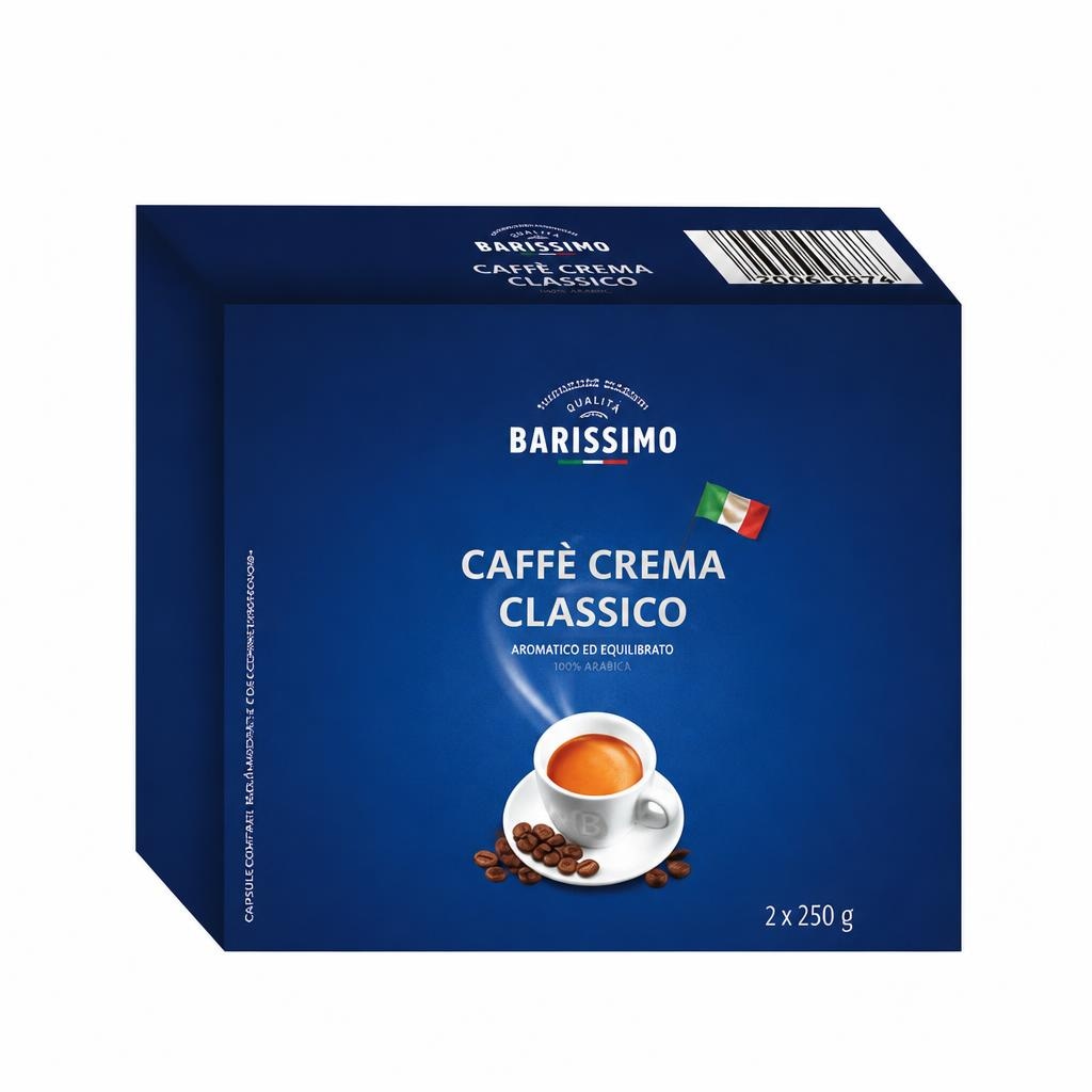 Caffè Crema Classico 2 x 250 g Barissimo - Offerta nel negozio ALDI