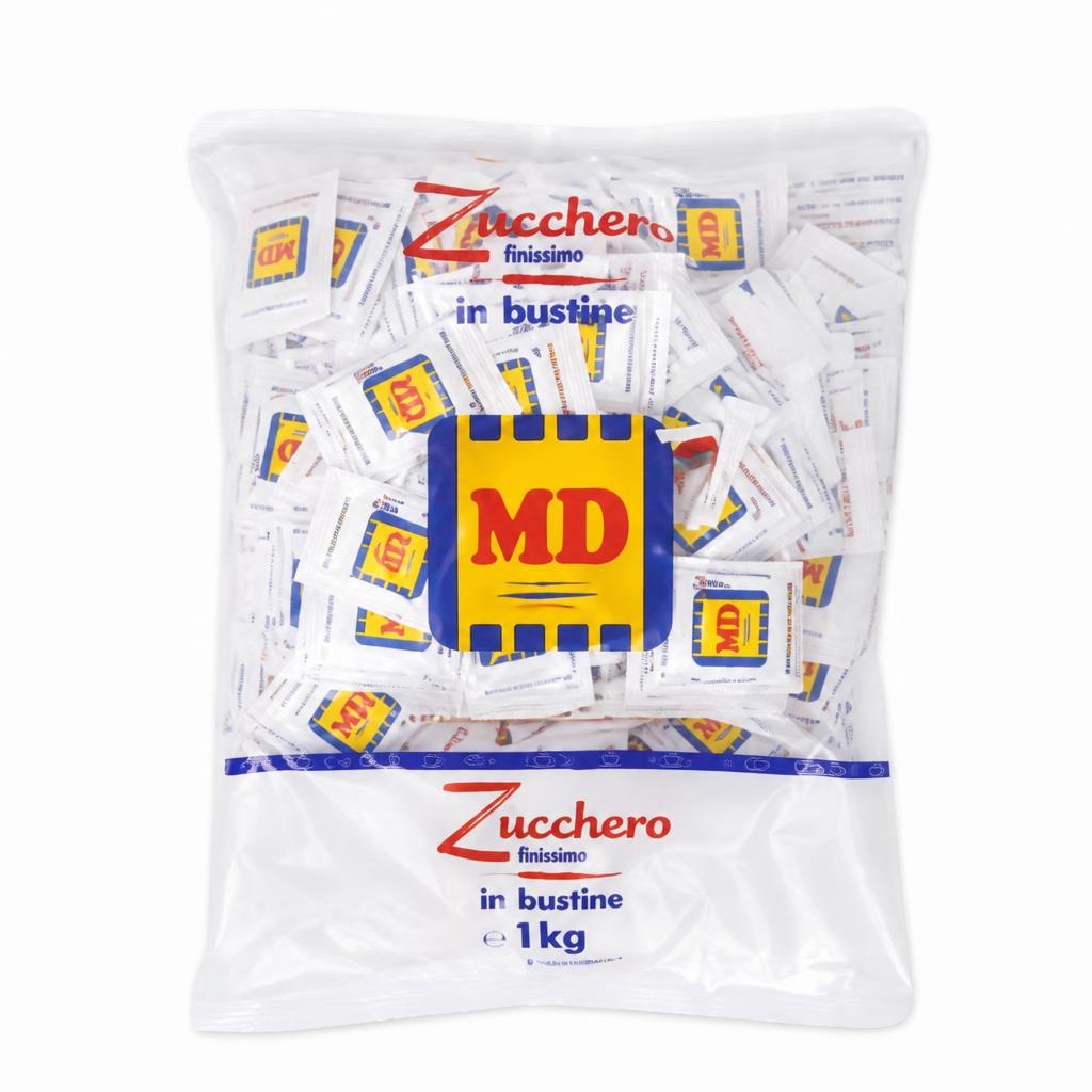 Zucchero bustine 1 kg MD in offerta da MD