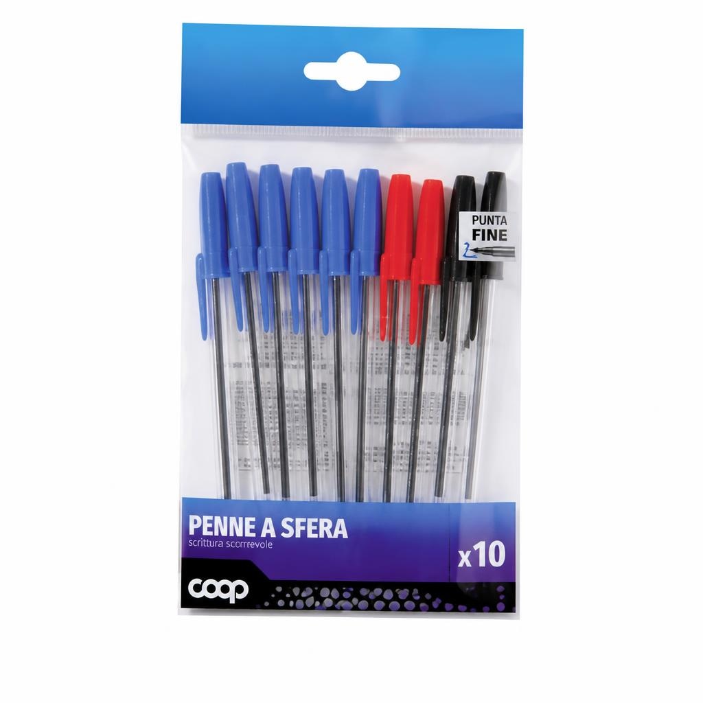 Penne a sfera Coop 10 pezzi in offerta da Coop