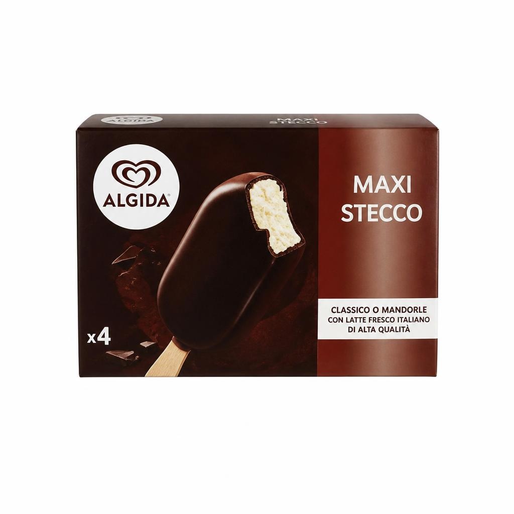 Algida Maxi stecco classico o mandorle Conf. 4 pz 320 g in offerta da Carrefour
