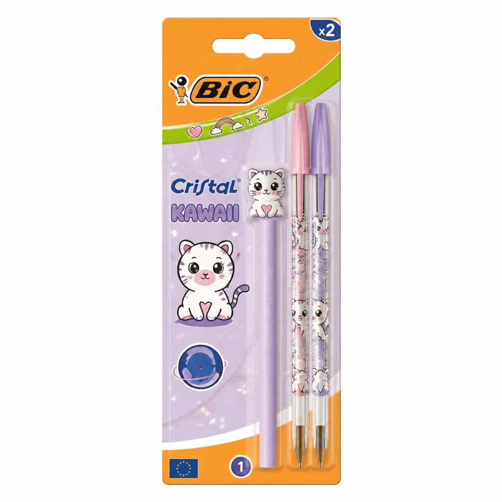 Cristal Kawaii 2 pezzi BIC in offerta da Esselunga