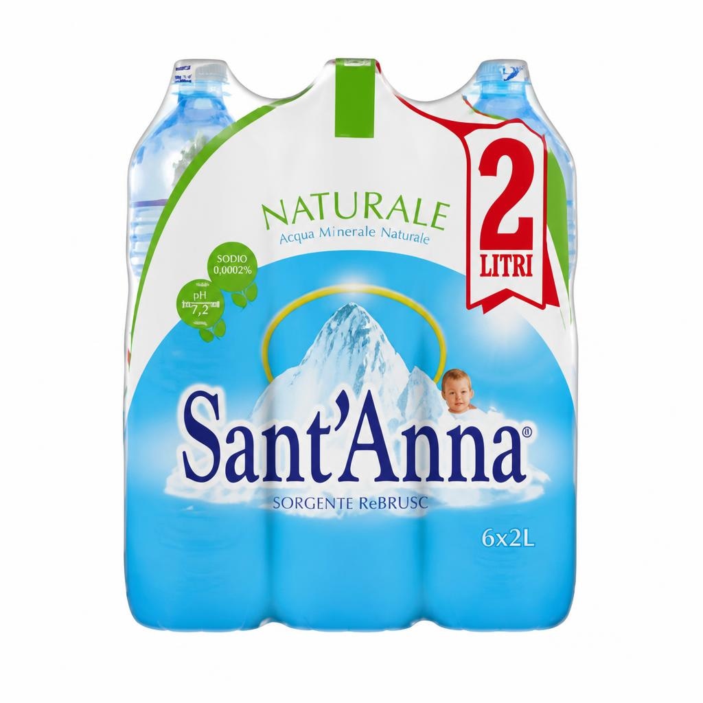 Acqua Naturale Sant'Anna conf. da 6 pz - 6 x 2 l = 12 l in offerta da Penny