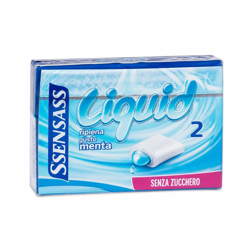 Chewing gum ripiene gusto menta senza zucchero 2 x 32,7 g in offerta da Eurospin