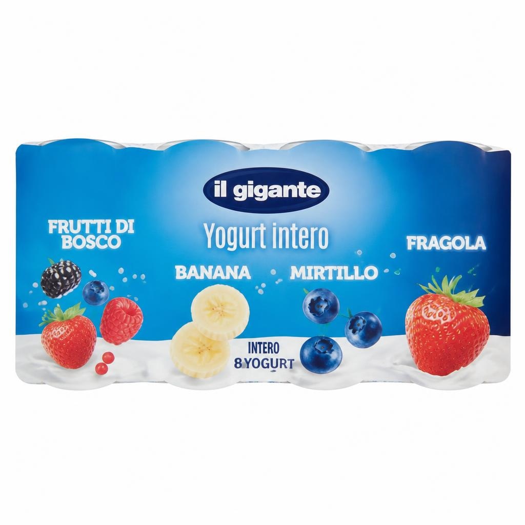 Yogurt intero alla frutta 8x125 g in offerta da Il Gigante