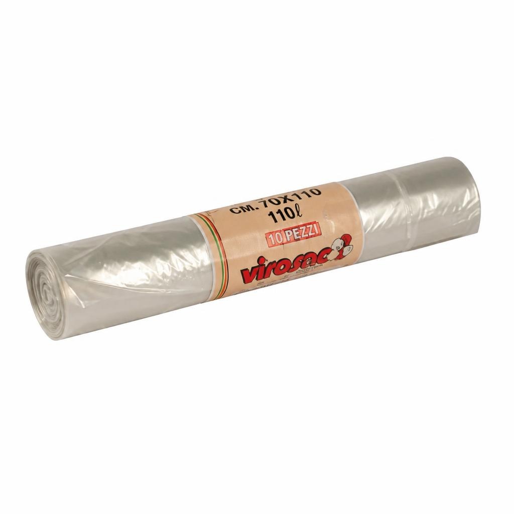 Rotolo Trasparente 70x110 cm, 10 pezzi Virosac in offerta da Happy Casa
