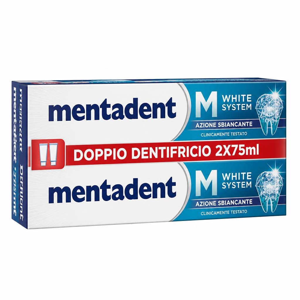 Mentadent doppio dentifricio 2x75ml in offerta da Tigota