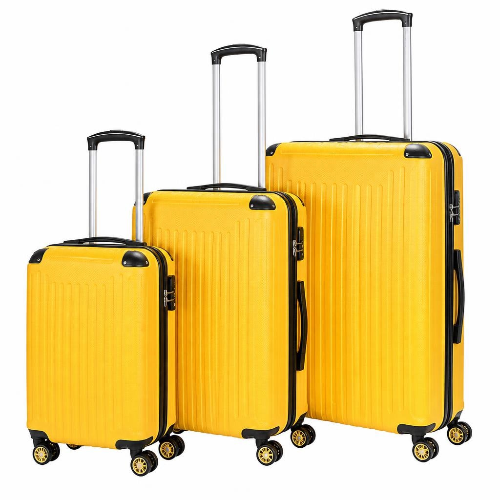 Set 3 trolley rigidi TR10A9622GIALLO 20"/24"/28" in offerta da Unieuro