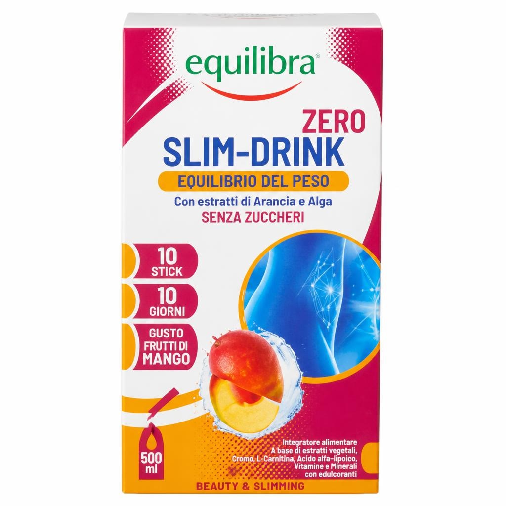 Slim-Drink Zero 10 stick Equilibra in offerta da Bennet