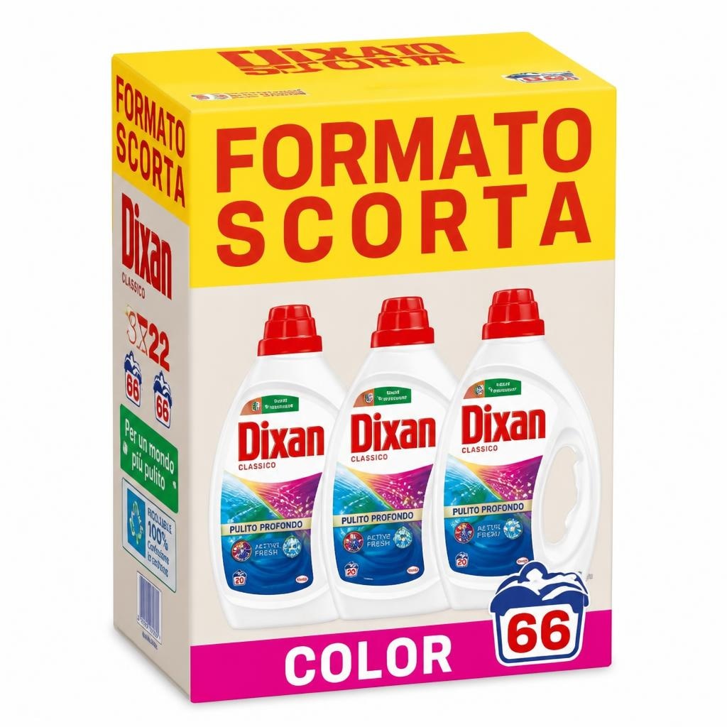 Dixan detersivo liquido per bucato 2970 ml in offerta da Lidl
