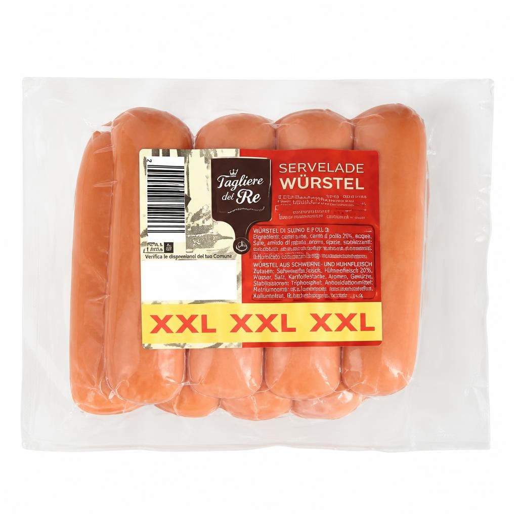 Il Tagliere del Re Servelade Würstel XXL 800 g - Offerta nel negozio ALDI