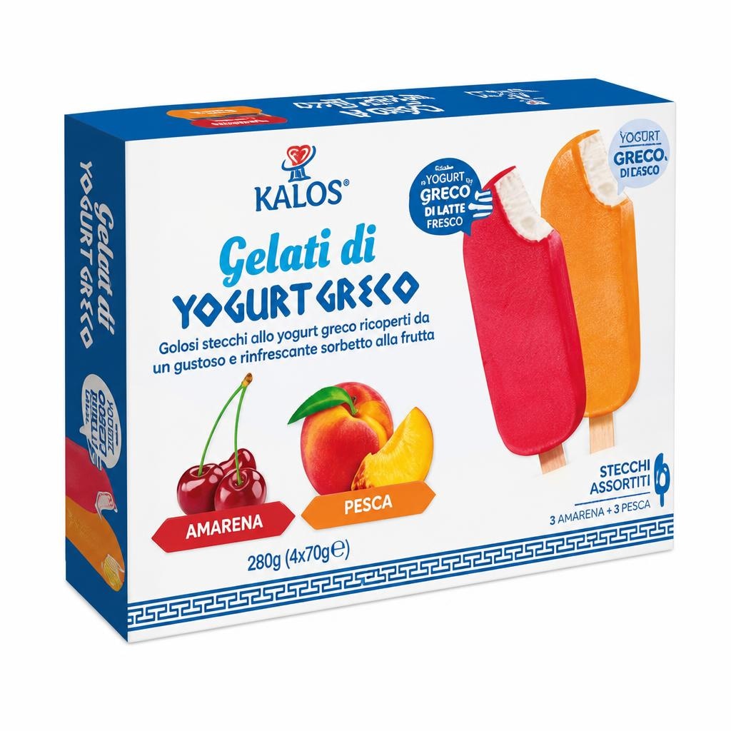 Gelati di Yogurt Greco Kalos 280 g - Offerta nel negozio MD
