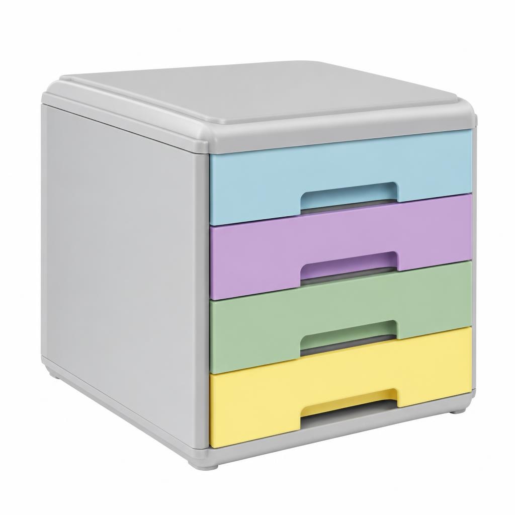 Cassettiera 4 cassetti 29,5x38,5x28,2h cm in offerta da Eurospin