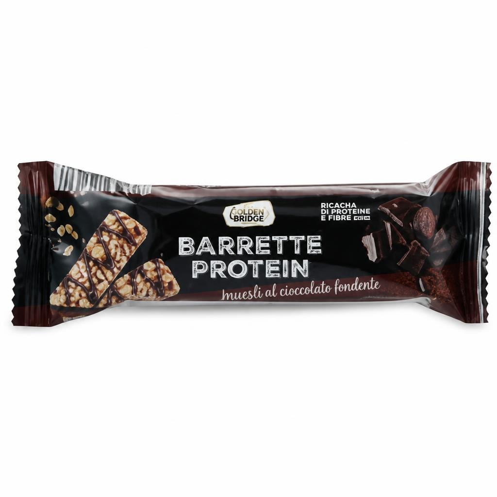 Barretta Muesli Proteica al Cioccolato 38 g Golden Bridge - Offerta nel negozio ALDI