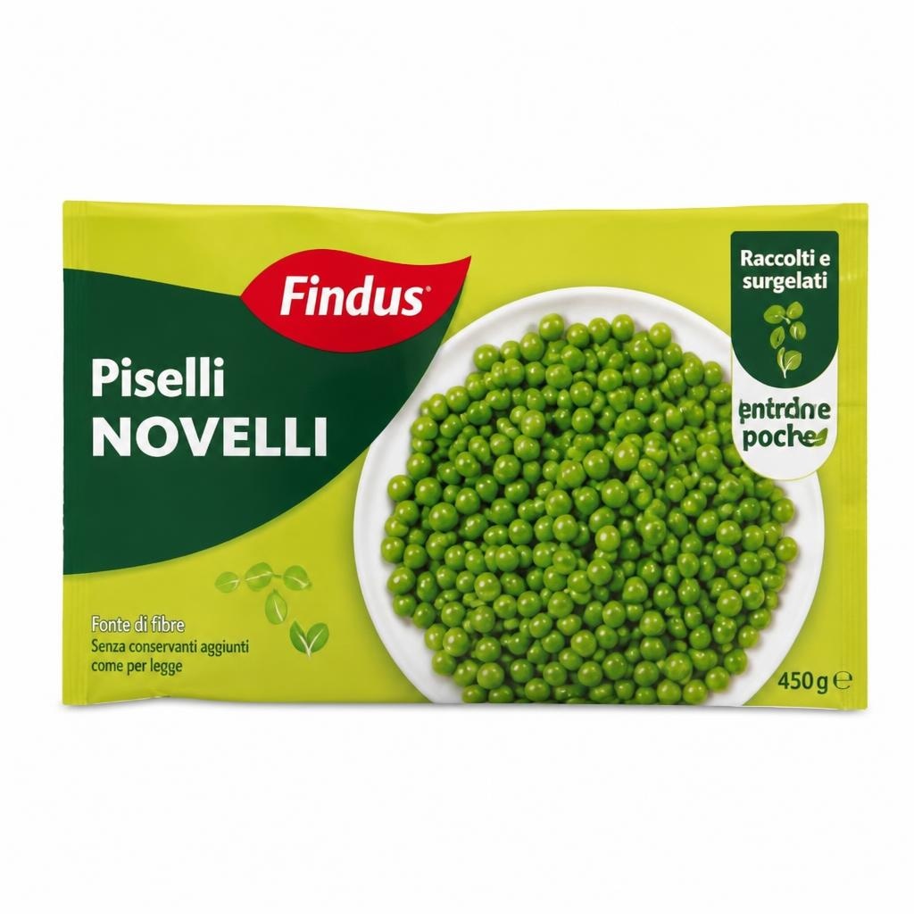 Piselli novelli Findus 450 g in offerta da Panorama