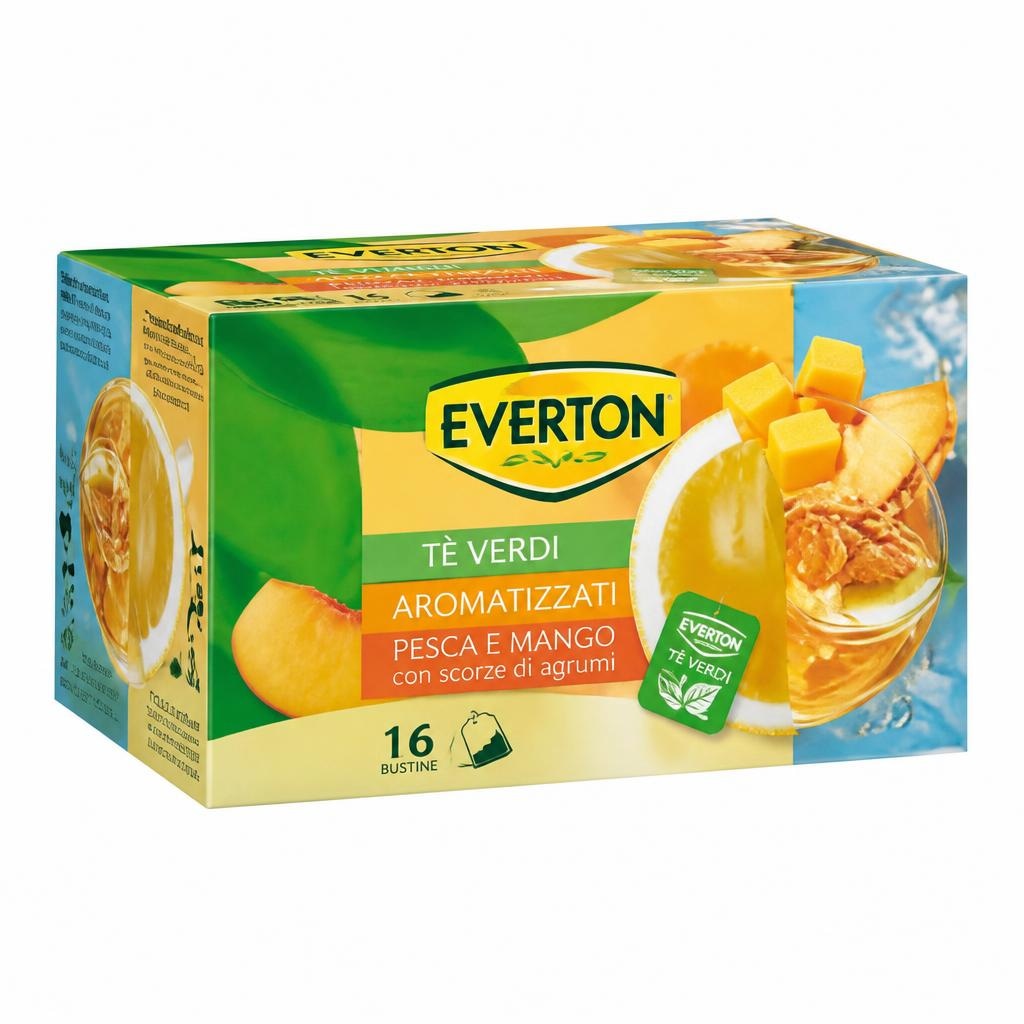 Tè verdi aromatizzati 16 bustine EVERTON in offerta da ALDI