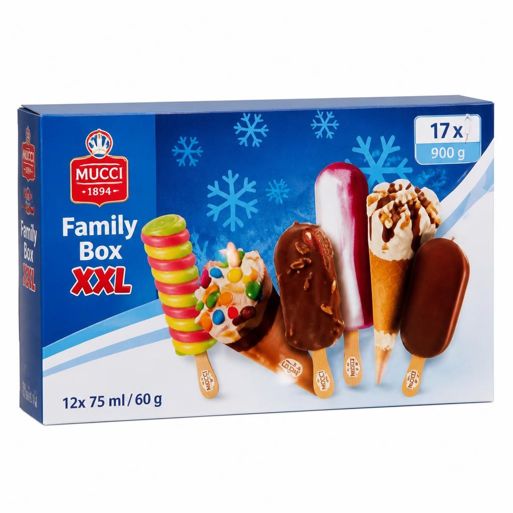 Family Box XXL 900 g Mucci in offerta da ALDI