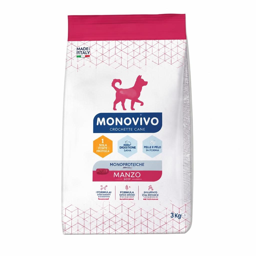 Monovivo Crocchette Cane Monoproteiche 3 KG - Offerta nel negozio Risparmio Casa