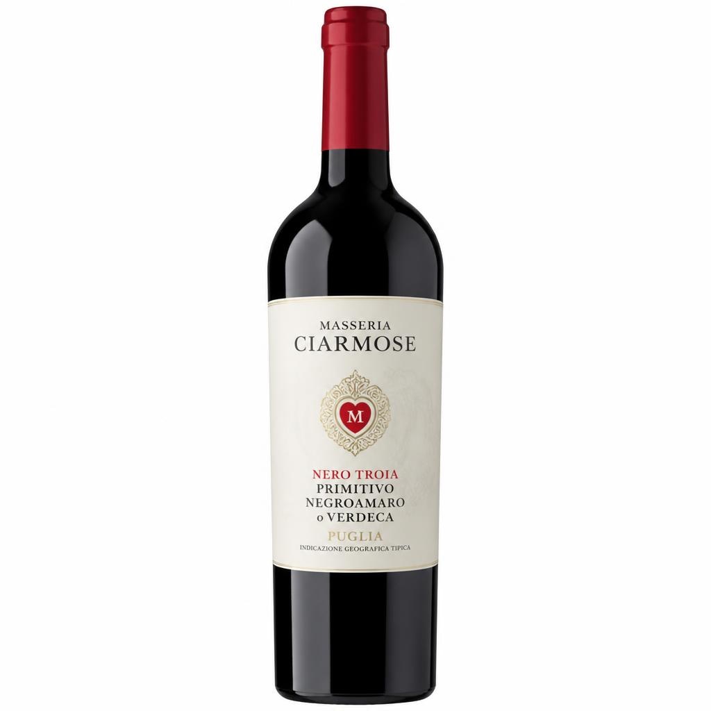 Masseria Ciarmose Nero Troia, Primitivo, Negroamaro o Verdeca Puglia IGT 2 pezzi da 75 cl in offerta da Il Gigante