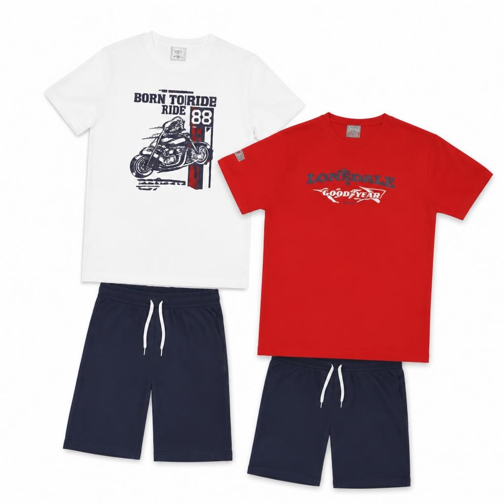 Set shirt+short Lonsdale/Goodyear Lonsdale, Goodyear in offerta da MD