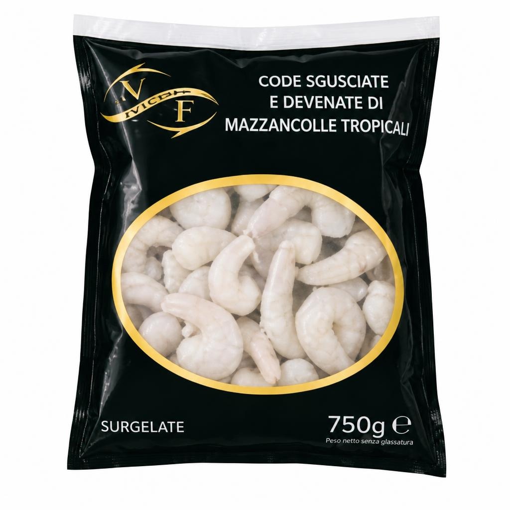 Code di mazzancolle tropicali sgusciate 750 g in offerta da Carrefour