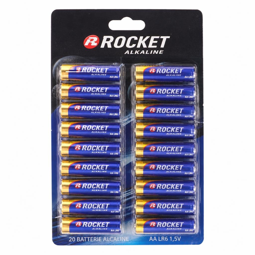 Confezione 20 pile alcaline Rocket 20 pile in offerta da Il Gigante