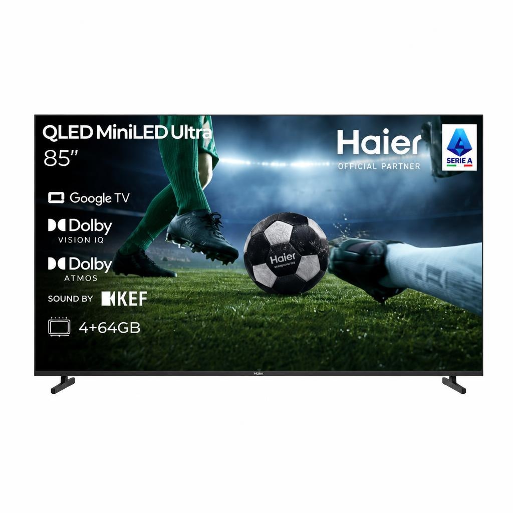 Smart TV QLED Mini LED Ultra Serie M92 H85M92F 85" HAIER in offerta da Unieuro