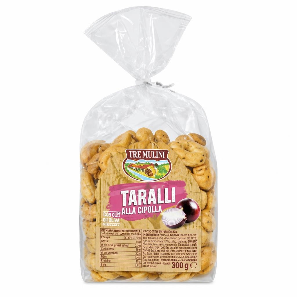 Tre Mulini Taralli alla Cipolla 300 g - Offerta nel negozio Eurospin