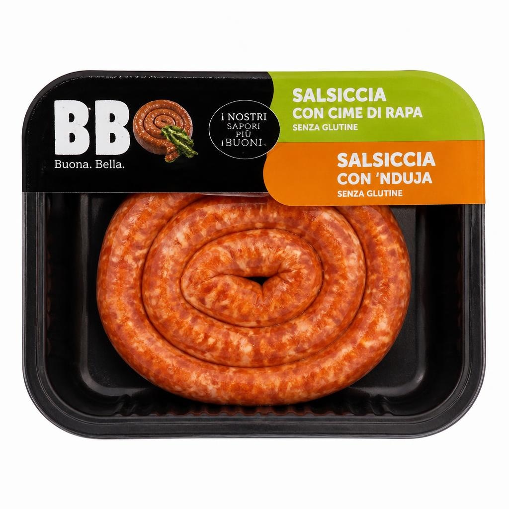 Salsiccia con Cime di Rapa o con 'Nduja 300 g in offerta da Il Gigante