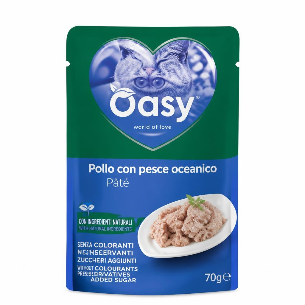 Oasy alimento umido per gatti gusti assortiti 70 g in offerta da Iper La grande i
