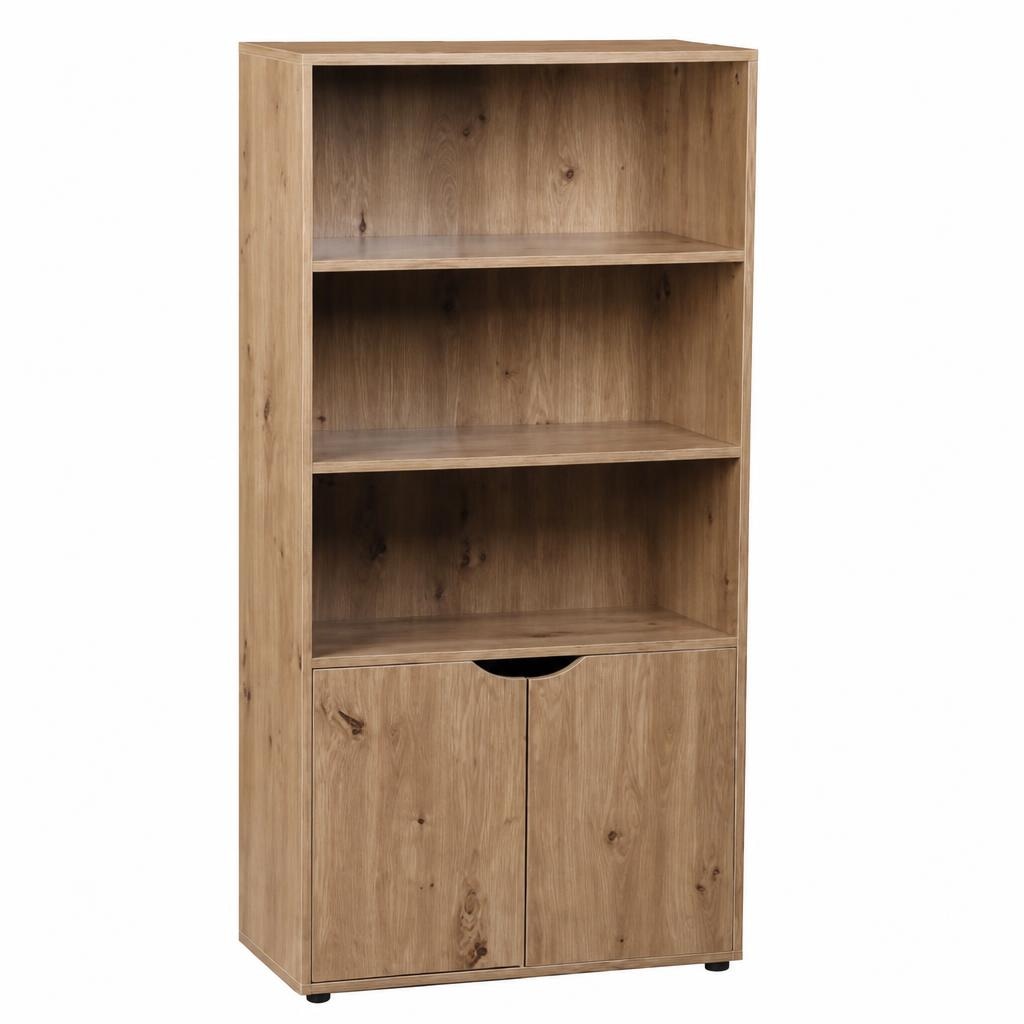 Mobiletto in MDF 2 ante e 2 ripiani 60x29x119h cm in offerta da Il Gigante