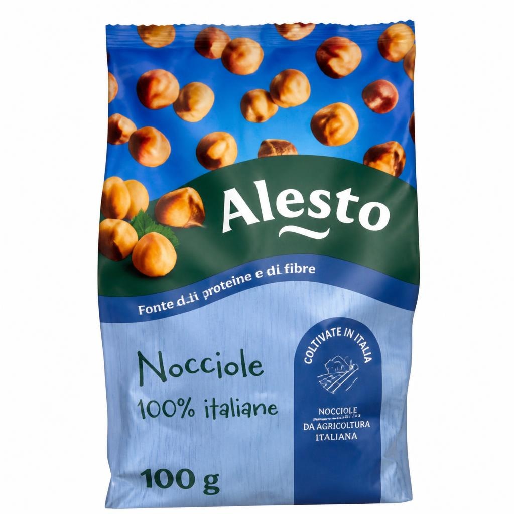Alesto nocciole sgusciate, tostate e pelate 100 g confezione in offerta da Lidl