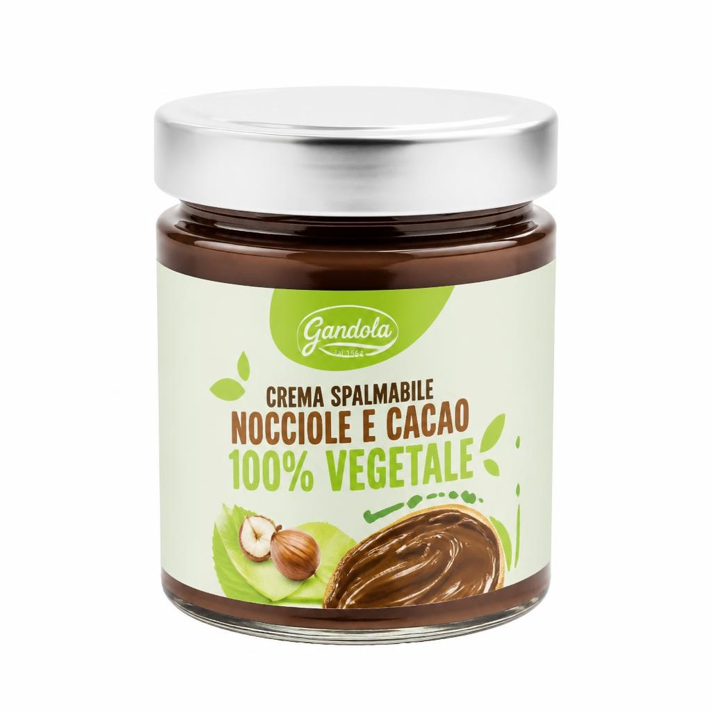 Crema Spalmabile Nocciole e Cacao 100% Vegetale Gandola 180 g in offerta da MD