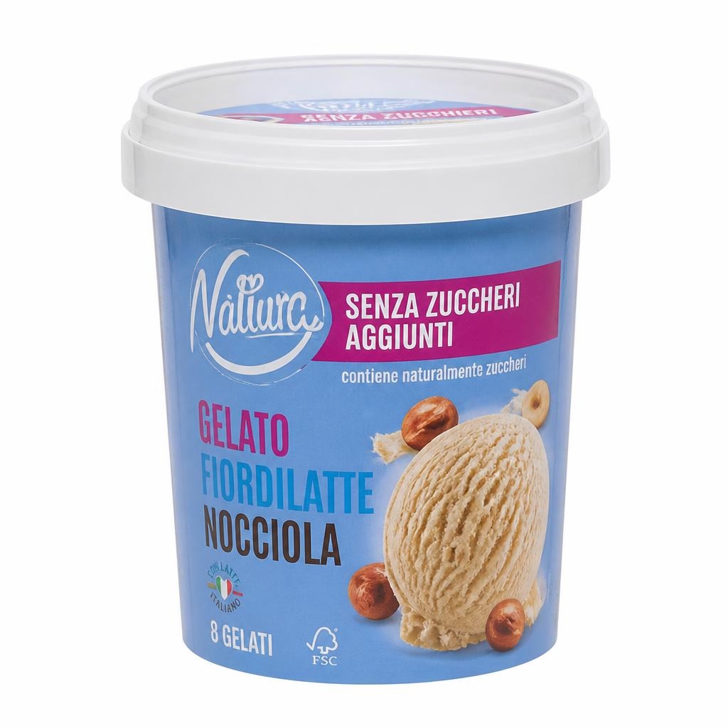 Gelato Fiordilatte, Nocciola 250 g in offerta da Penny