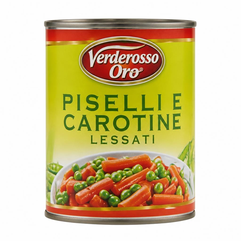 Verderosso Oro piselli e carotine lessati 265 g in offerta da Dpiù