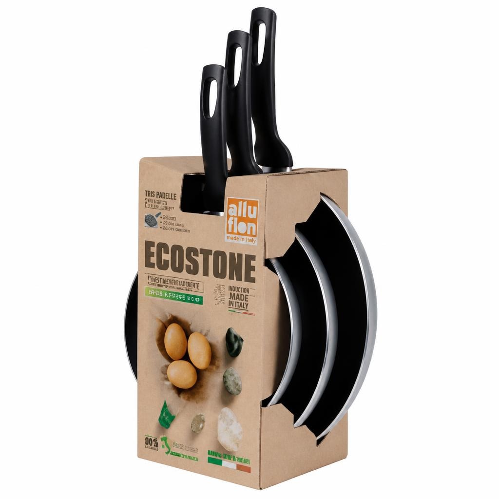 Tris Padelle Ecostone 3 pezzi Alluflon in offerta da Carrefour