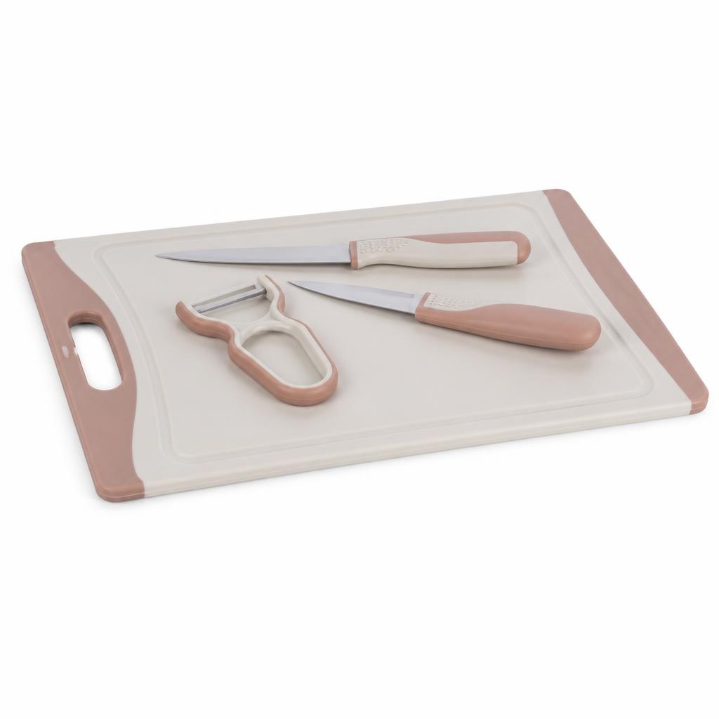 Set tagliere con pelapatate e 2 coltelli - Offerta nel negozio Eurospin