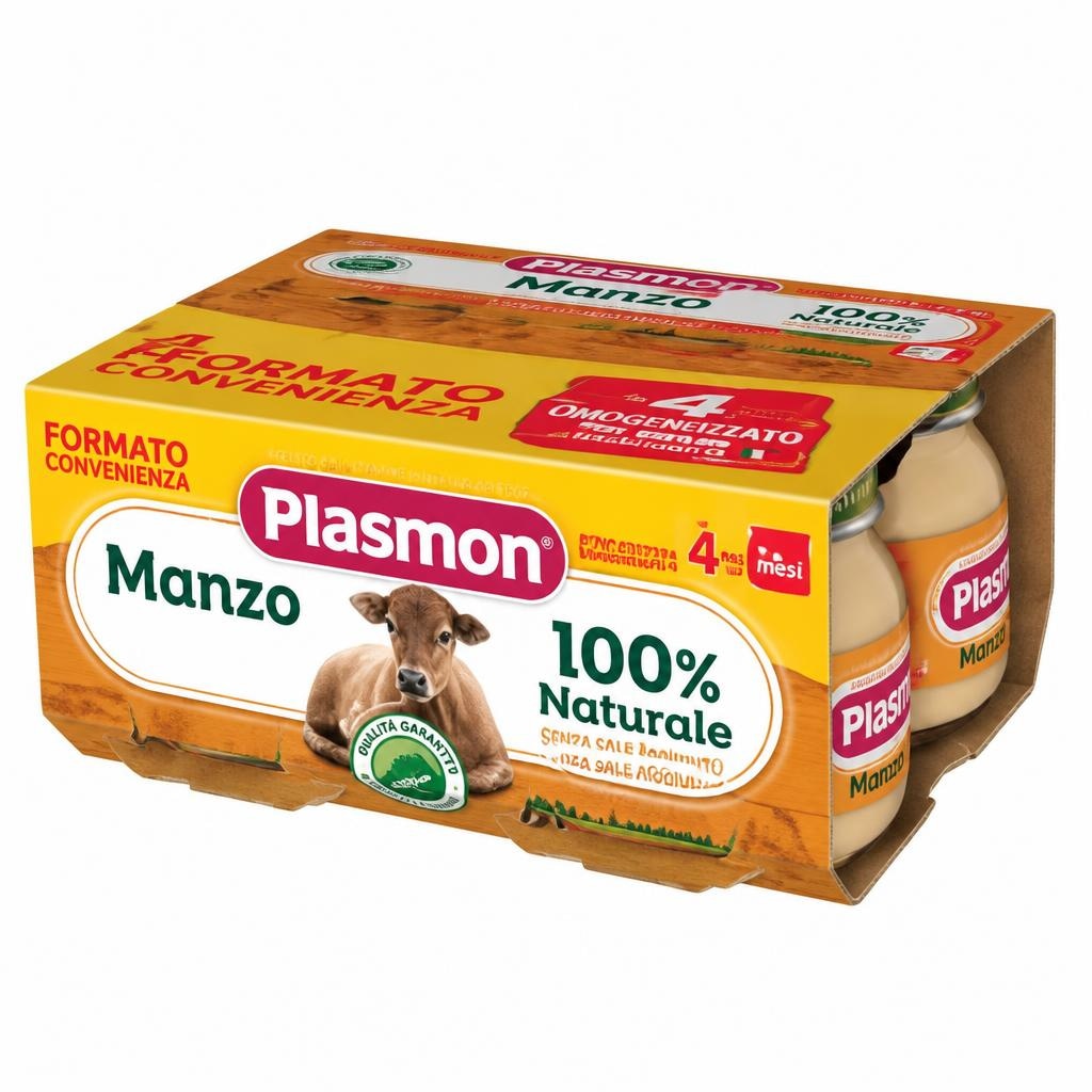 Omogeneizzati Carne Plasmon conf 4 pezzi da 80 g cad in offerta da Carrefour