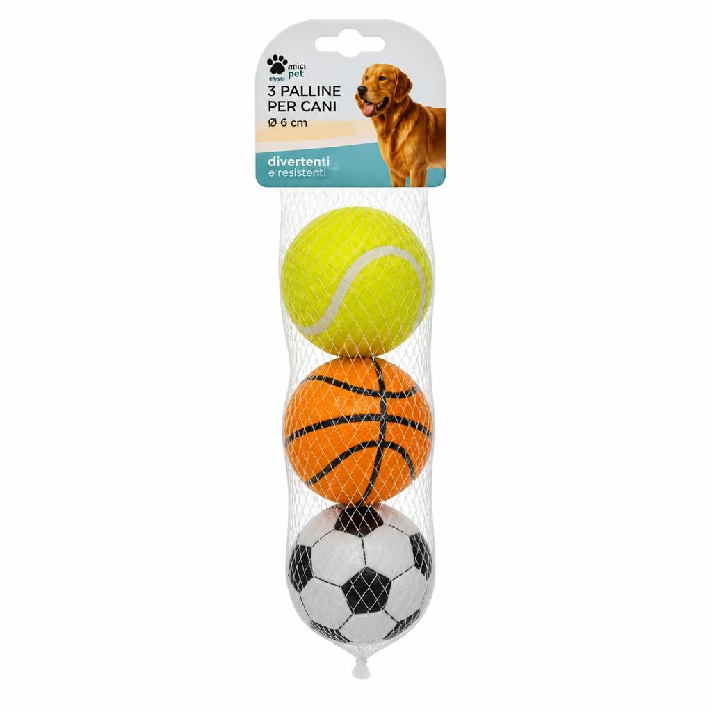 3 Palline per cani - Offerta nel negozio Happy Casa