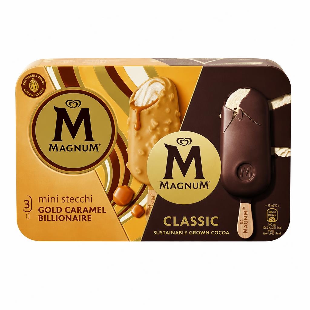Magnum Algida 3 o 4 pezzi, da 208,5 g in offerta da Coop