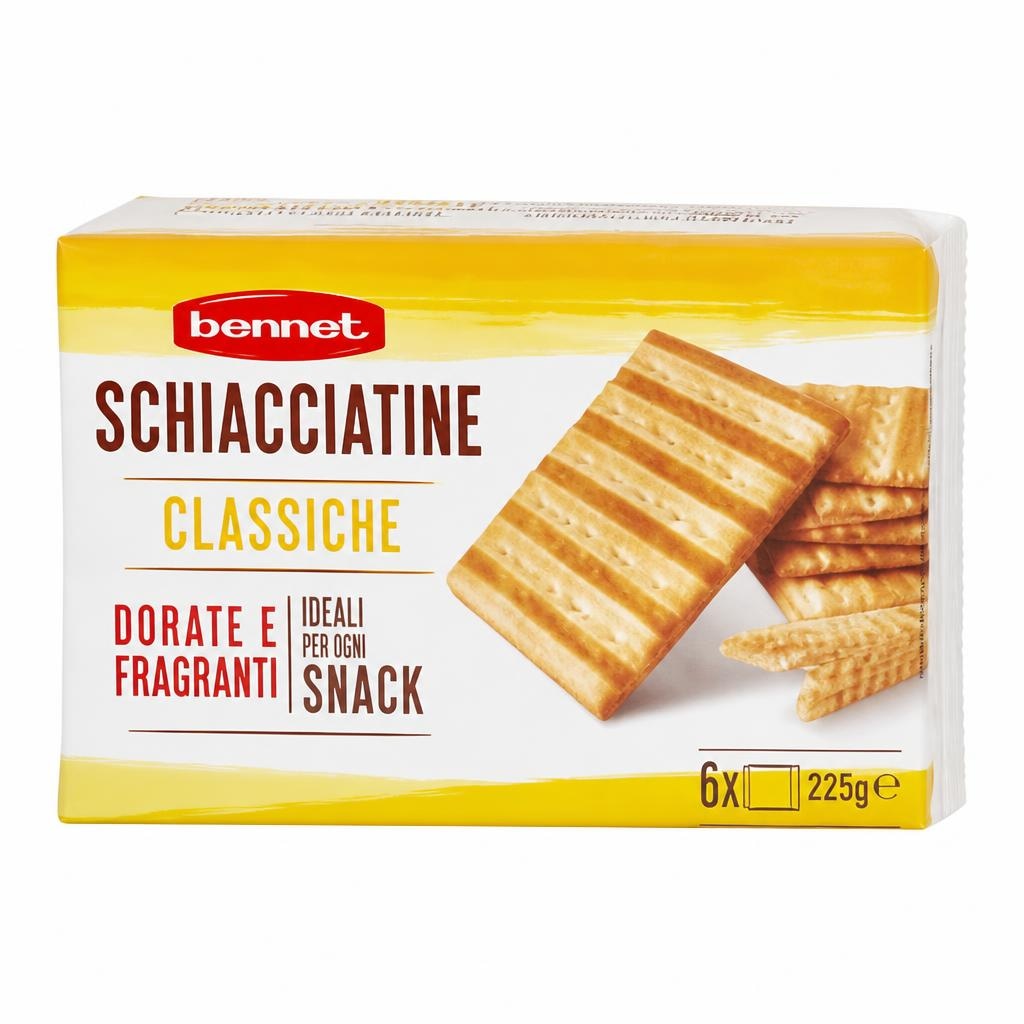 Schiacciatine Bennet conf. da 6, 225 g in offerta da Bennet
