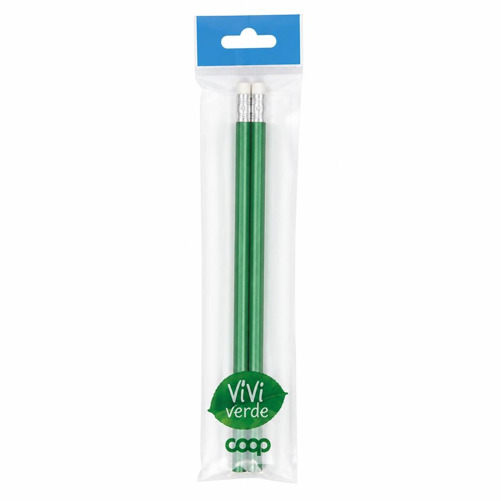 Matite in grafite HB Vivi Verde Coop 2 pezzi in offerta da Coop