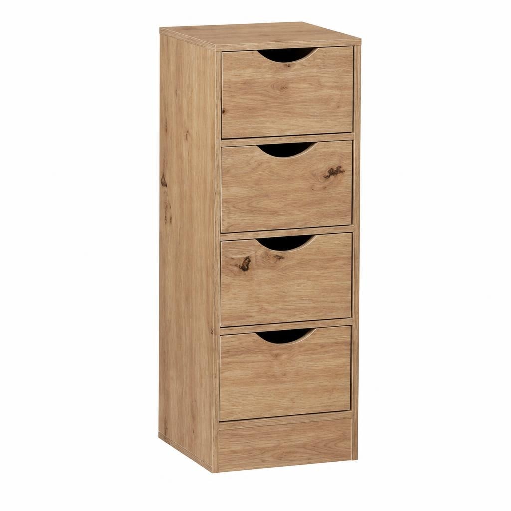 Mobiletto 4 cassetti in MDF 29x29x80h cm in offerta da Il Gigante