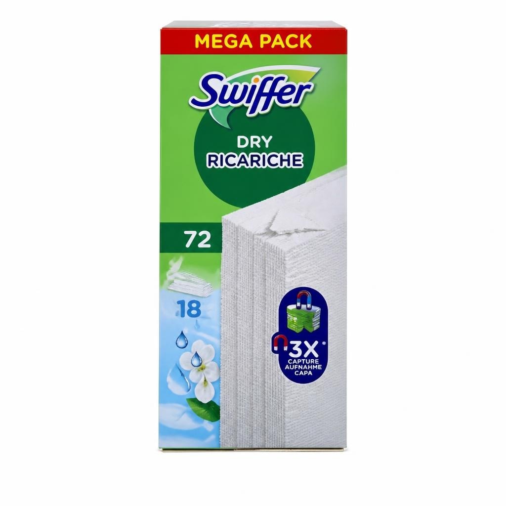 Ricariche Swiffer 72 panni o 18 ricariche in offerta da Carrefour