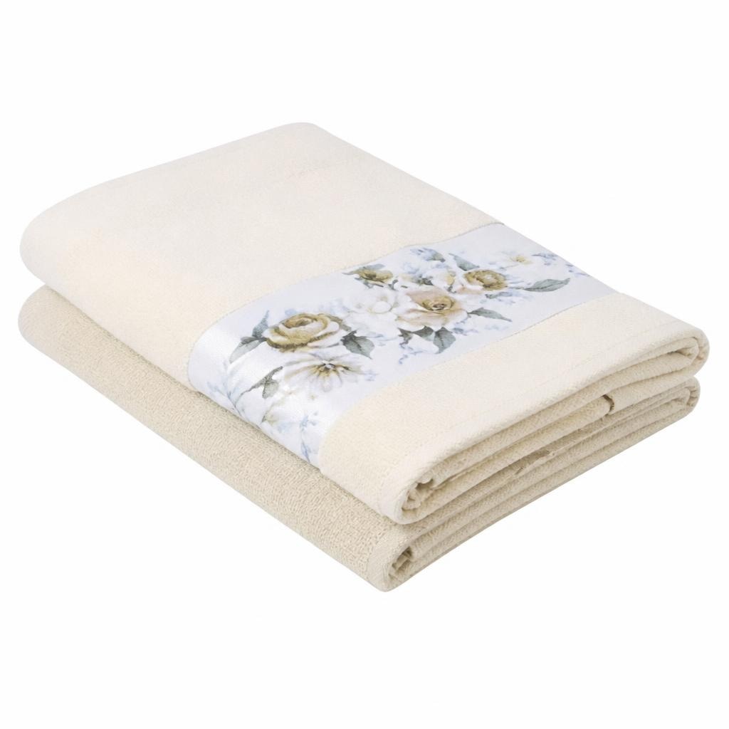 Set asciugamani 1+1 viso 50x100 cm, ospite 40x55 cm in offerta da Dpiù