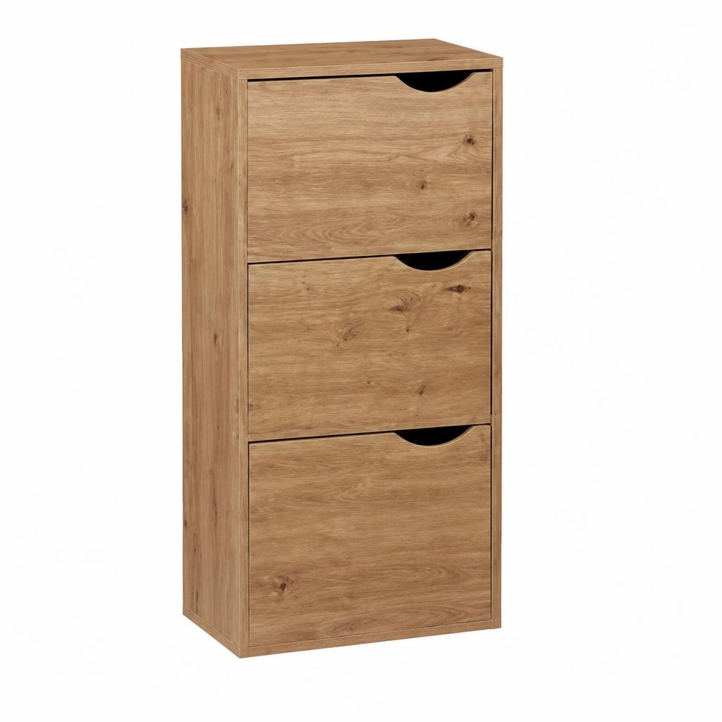 Mobiletto 3 ante in MDF 40x29x80h cm in offerta da Il Gigante